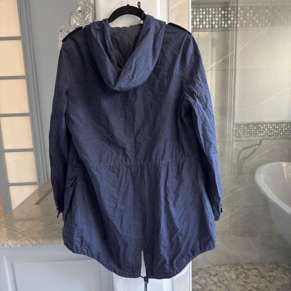 Levi's Women’s Hooded Anorak Jacket Navy Blue - Picture 4 of 13